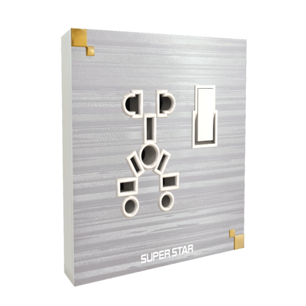 Marble ten pin socket with switch